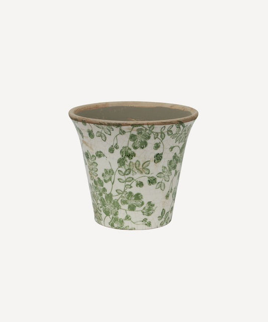 Botanical fluted pot Small